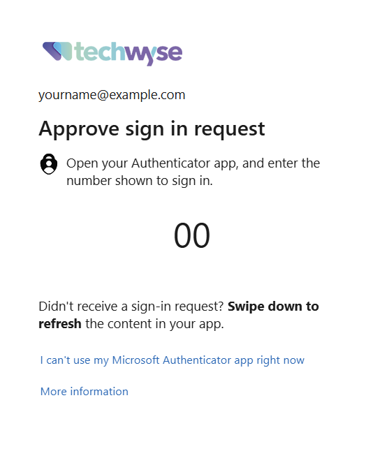 Additional authentication prompt